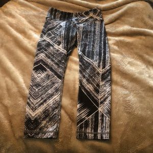 Lululemon Black and White Cropped Leggings